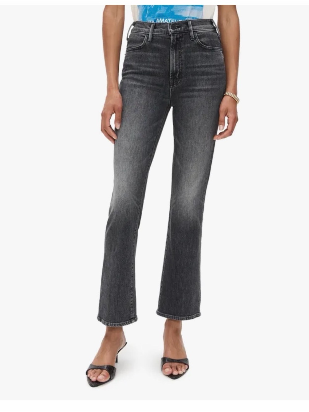 MOTHER Hustler Flood Jeans in Under The Bleachers, 30, New!!
